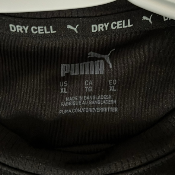 Puma Black Short Sleeve Tee with Iconic Logo - Picture 3 of 3
